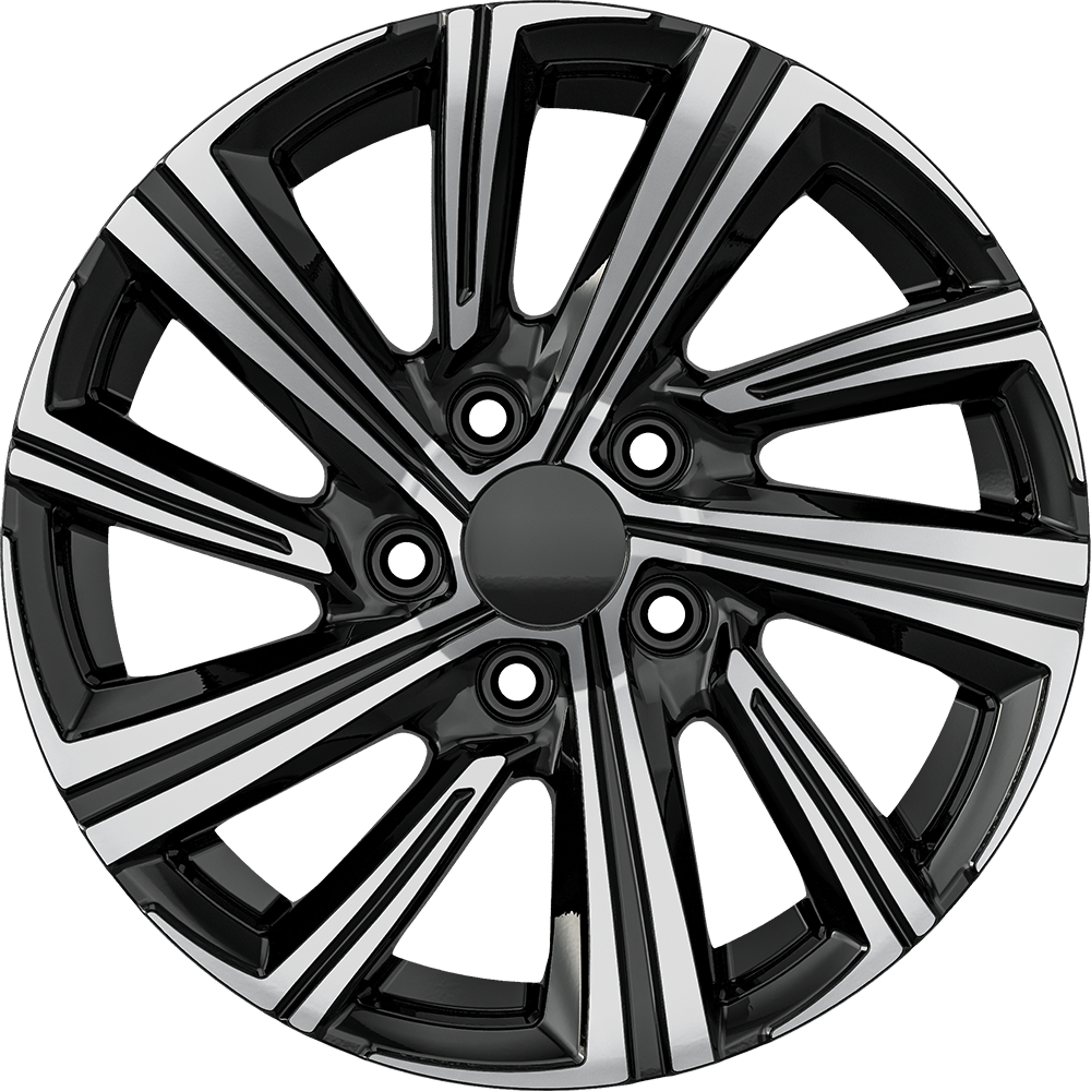 6.5X15" PCD 5X114 AGT Wheels 15237 60.10 mm Gloss Black Diamond