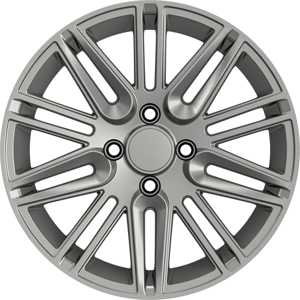 6.5X15" PCD4X100 AGT Wheels 15A01 ET73.1 Full Silver 73.1 mm