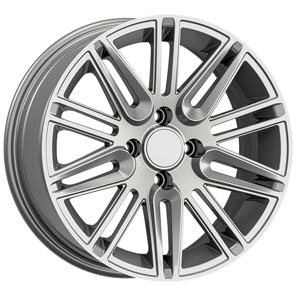 6.5X15" PCD4X100 AGT Wheels 15A01 ET73.1 Full Silver 73.1 mm