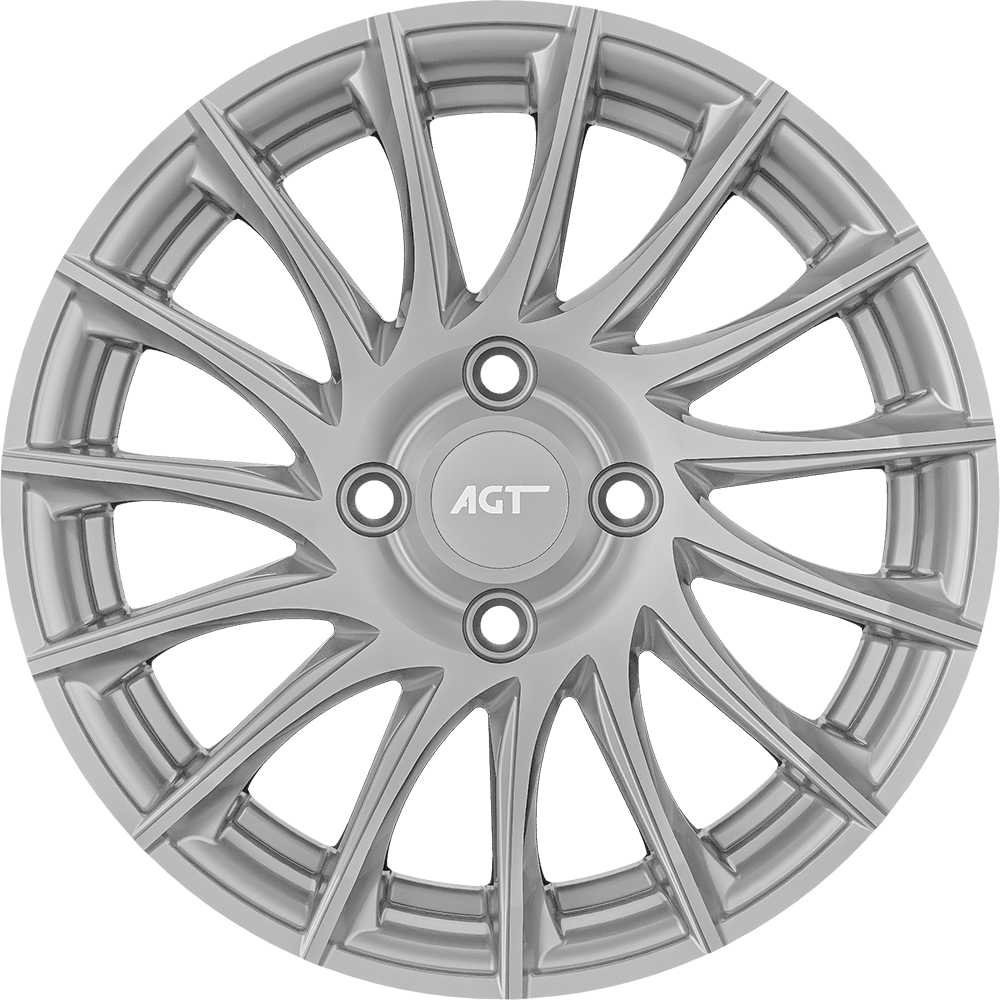 6.5X15" PCD4X100 FD Wheels 503 ET35 Full Silver 67.1 mm