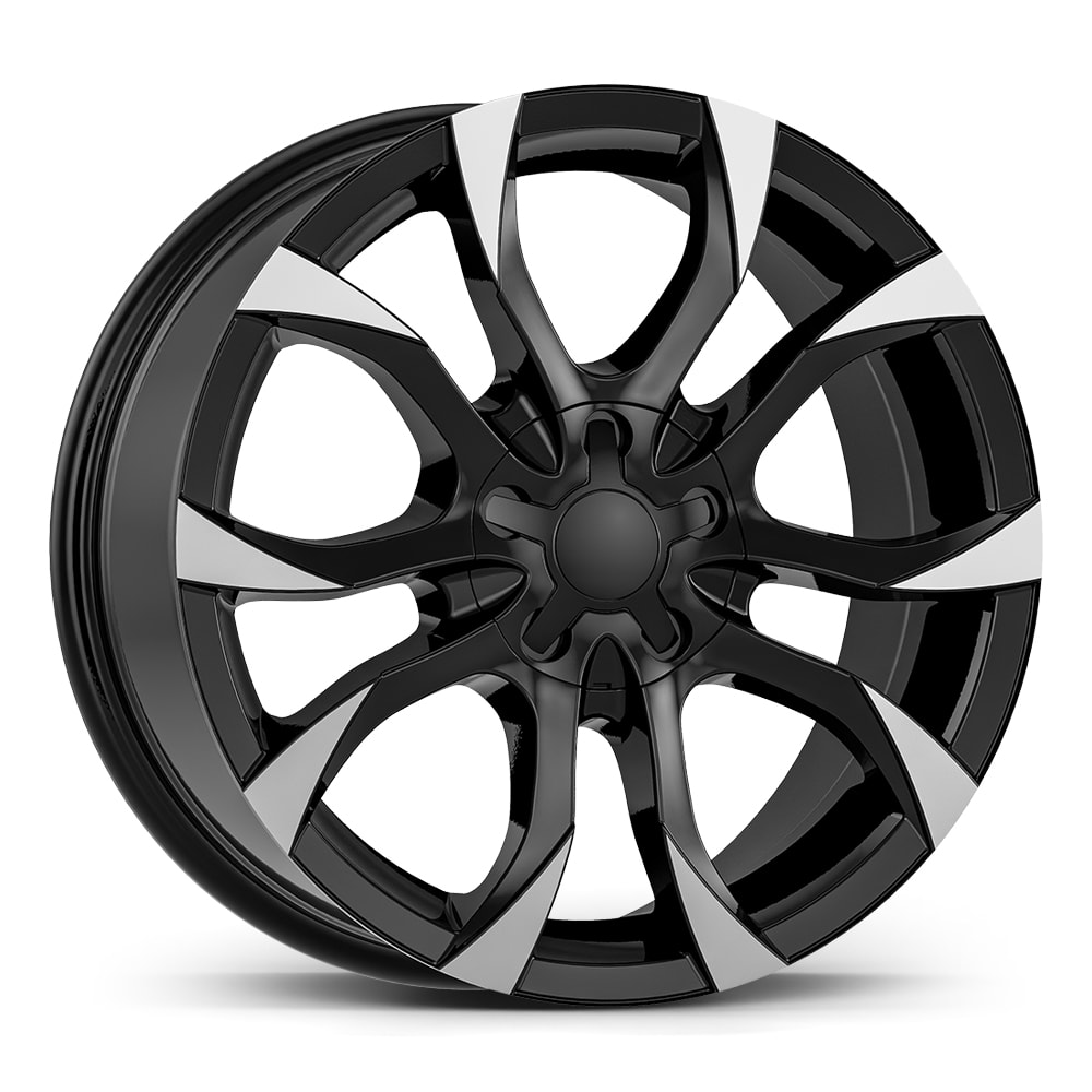 6.5X15" PCD4X108 AGT Wheels 502 ET25 Black Diamond 65.1 mm