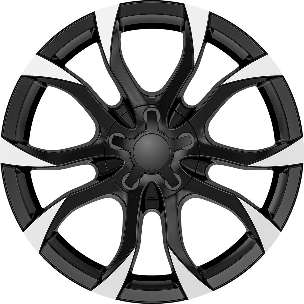 6.5X15" PCD4X108 AGT Wheels 502 ET25 Black Diamond 65.1 mm