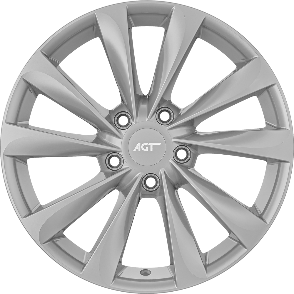 6.5X16" PCD 4X100 AGT Wheels 16031-1 ET35 67.10 mm Full Silver