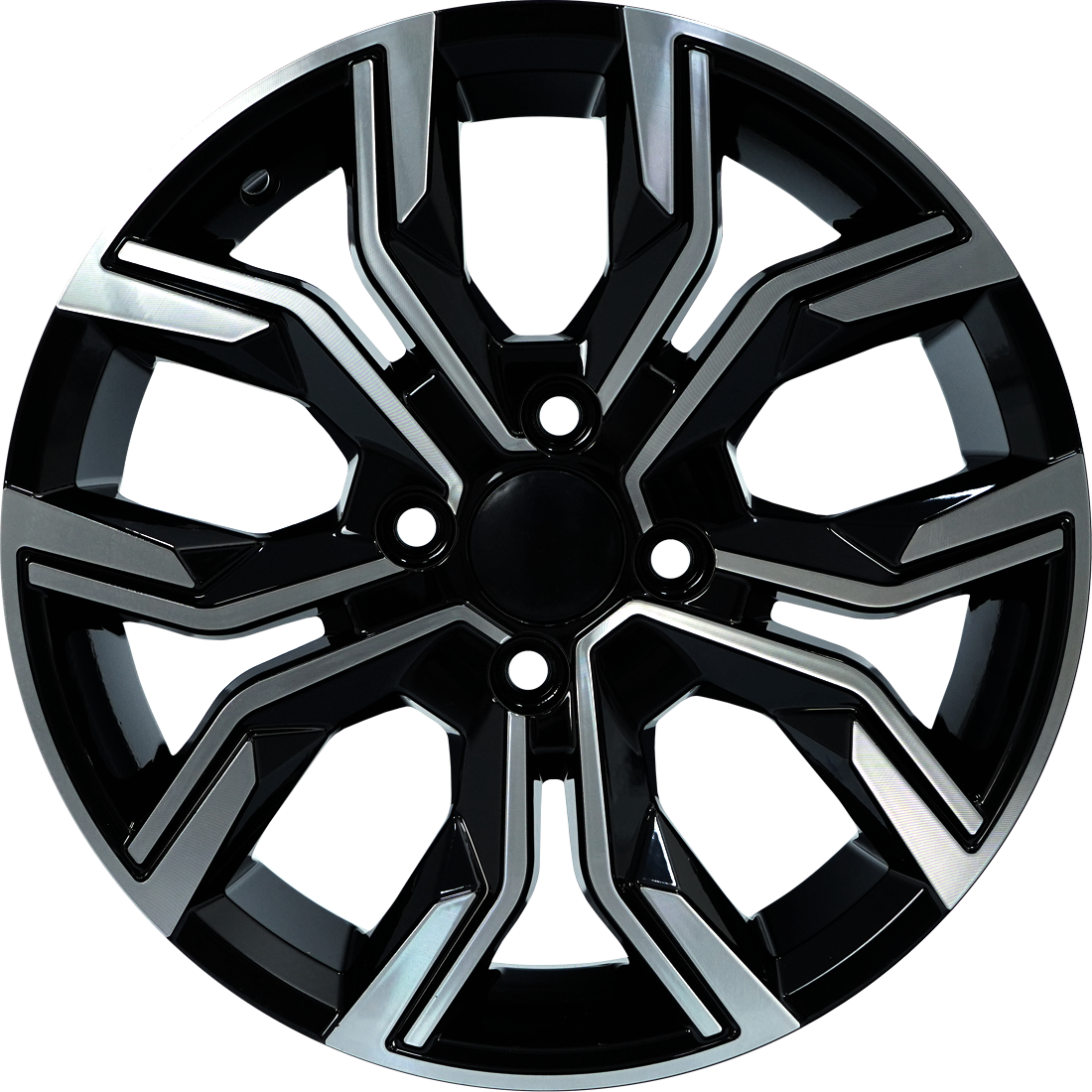 6.5X16" PCD 4X100 AGT Wheels 16158  ET35 67.1 mm Black Diamond