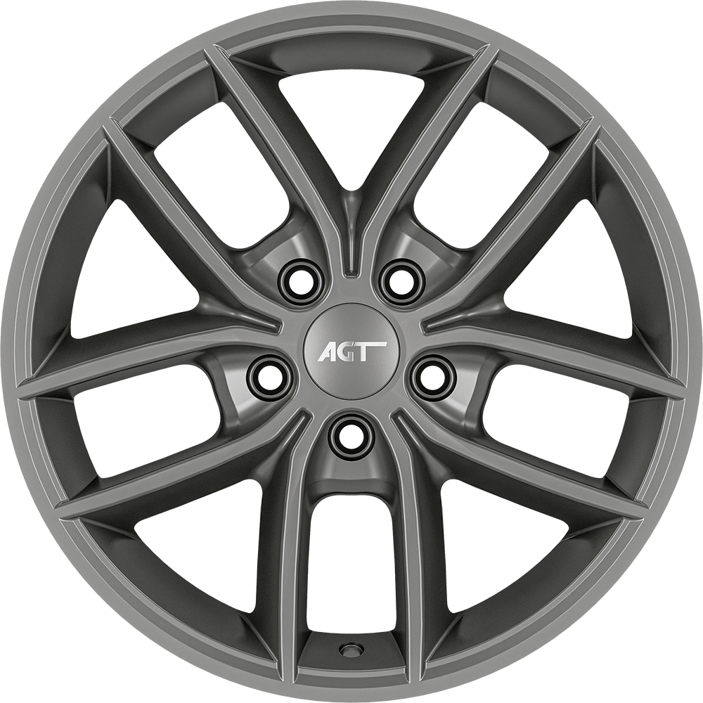 6.5X16" PCD 4X100 AGT Wheels 16255 ET38 Matt Titan 67.10 mm