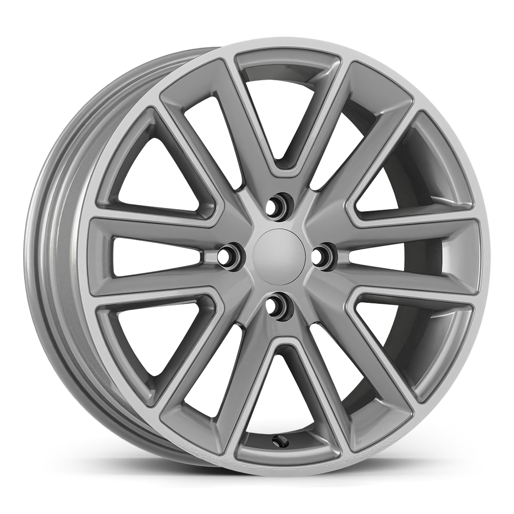 6.5X16" PCD 4X100 AGT Wheels 16274 ET37 60.10 mm Full Silver