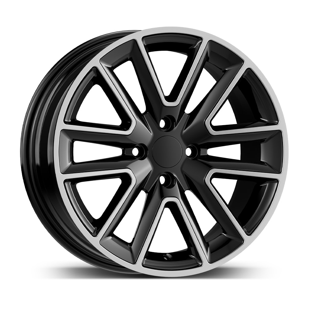 6.5X16" PCD 4X100 AGT Wheels 16274 ET37 67.10 mm Gloss Black Diamond