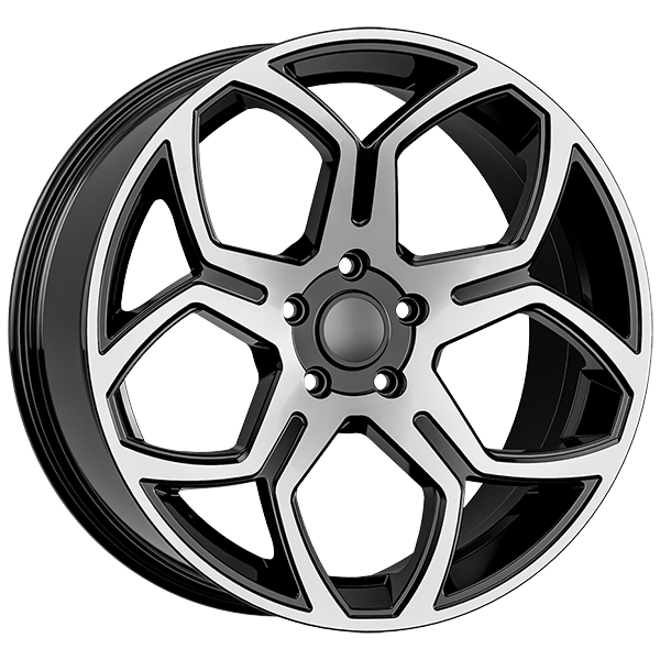 6.5X16" PCD 4X100 AGT Wheels STW618 67.10 mm Black Diamond