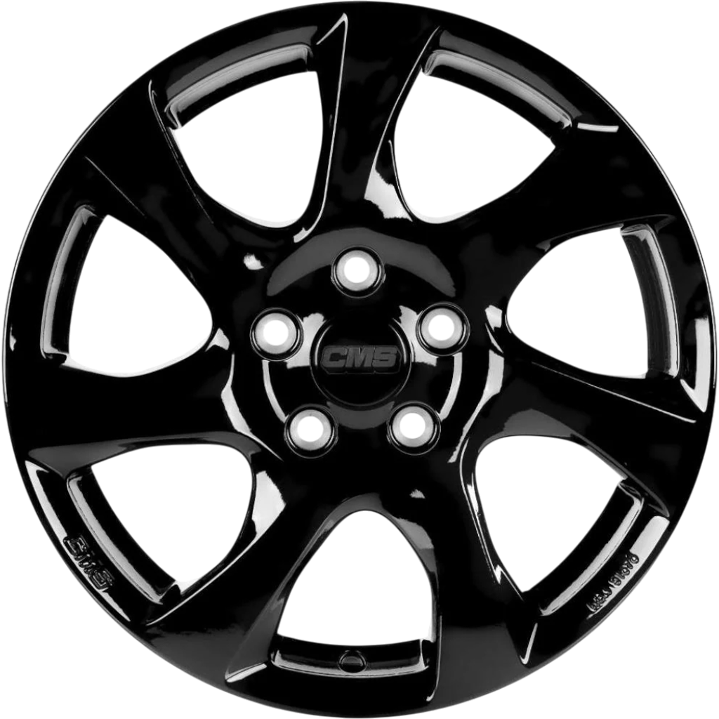 6.5X16" PCD 4X108 CMS 1060 ET37.5 63.40 mm Complete Black Gloss