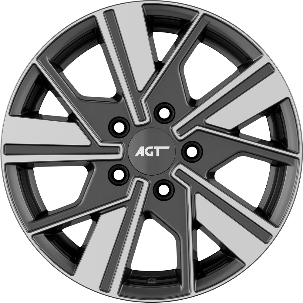6.5X16" PCD 5X112 AGT Wheels 16249 ET38 MGD 66.6 mm