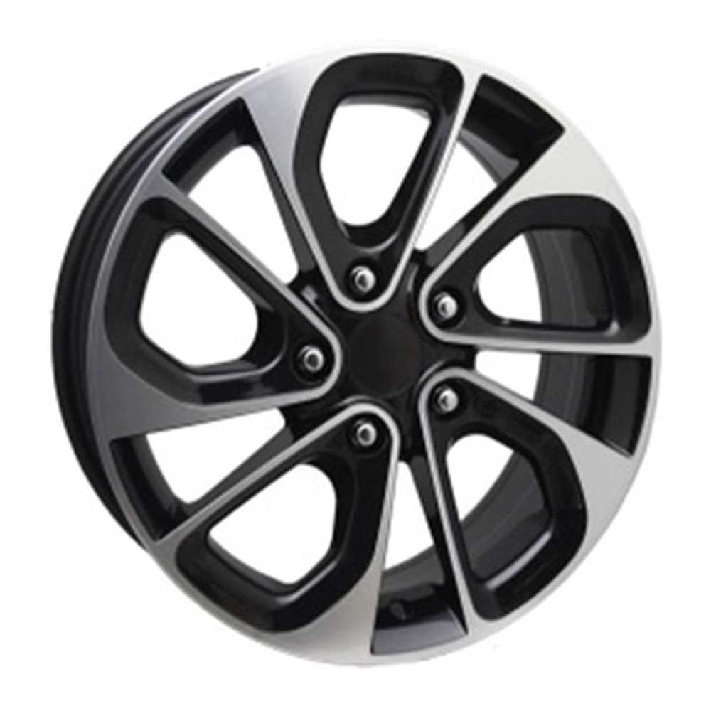 6.5X16" PCD 5X114.3 SLK SLK-1674 BLACK MACHINE ET37 66.1 mm