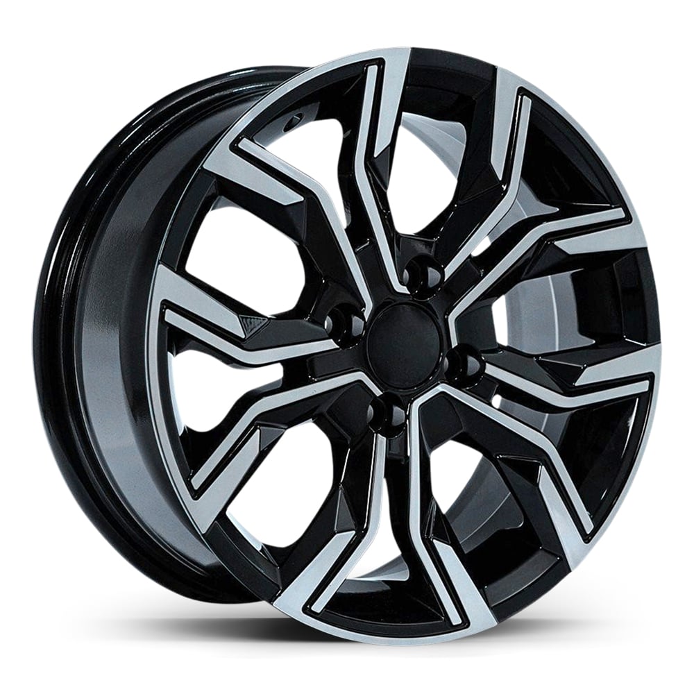 6.5X16" PCD 5X114 AGT Wheels 16158 ET40 67.10 mm Gloss Black Diamond