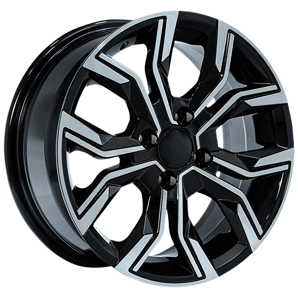 6.5X16" PCD 5X114 AGT Wheels 16158 ET40 67.10 mm Gloss Black Diamond