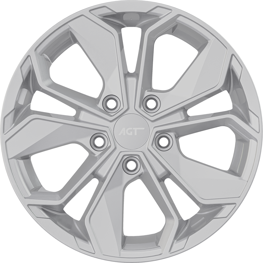 6.5X16" PCD 5X114 AGT Wheels 16163 ET40 67.10 mm Full Silver