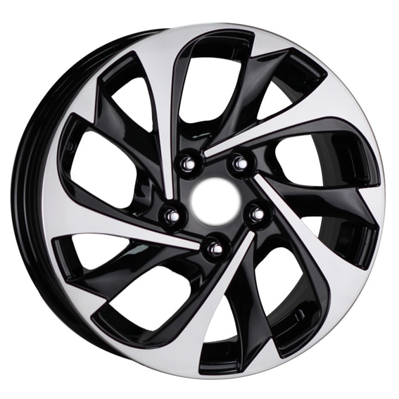 6.5X16" PCD 5X114 AGT Wheels 648 ET35 60.10 mm Black Diamond
