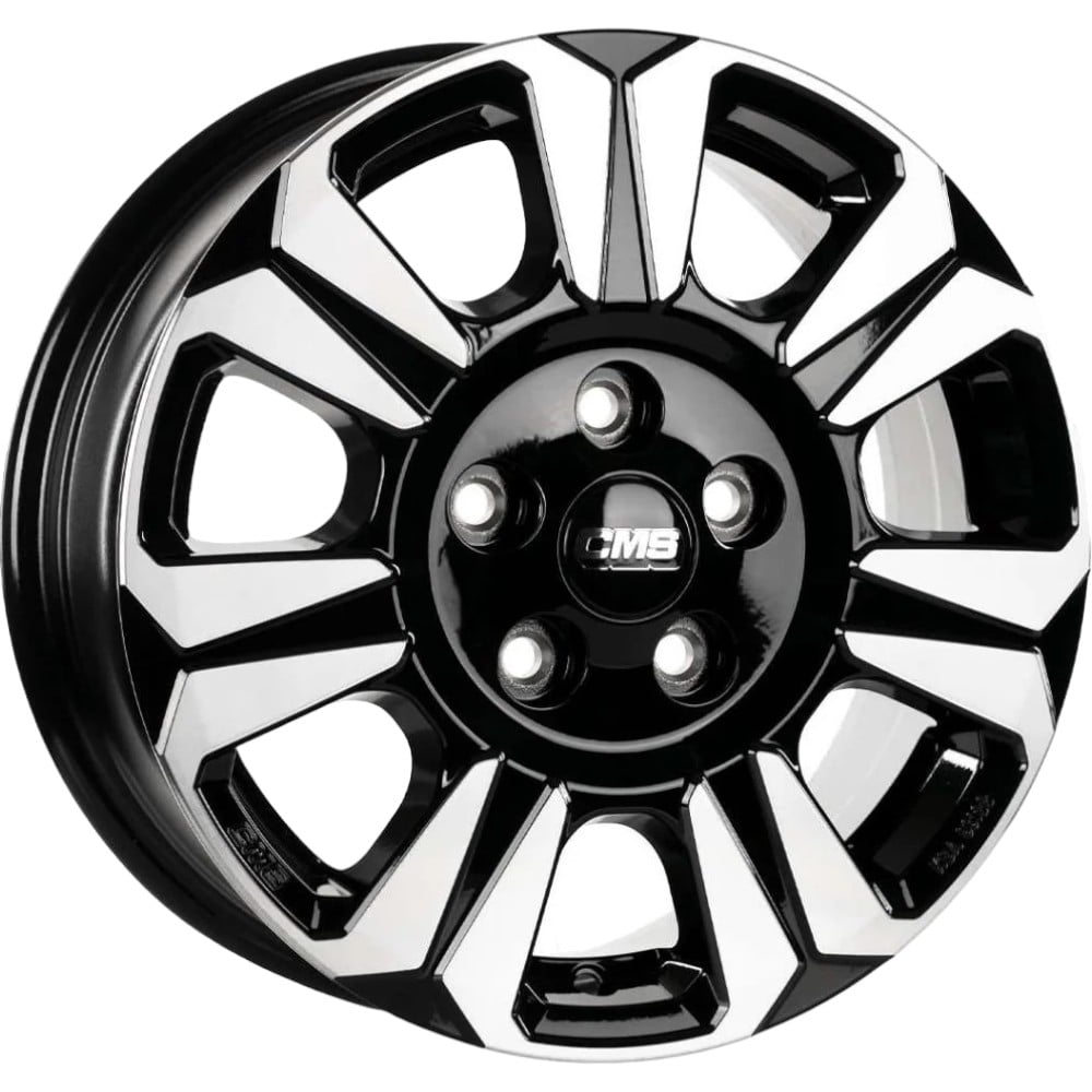 6.5X16" PCD 5X120 CMS CMS-1239-04 ET60 Diamond Black Gloss 65.1 mm