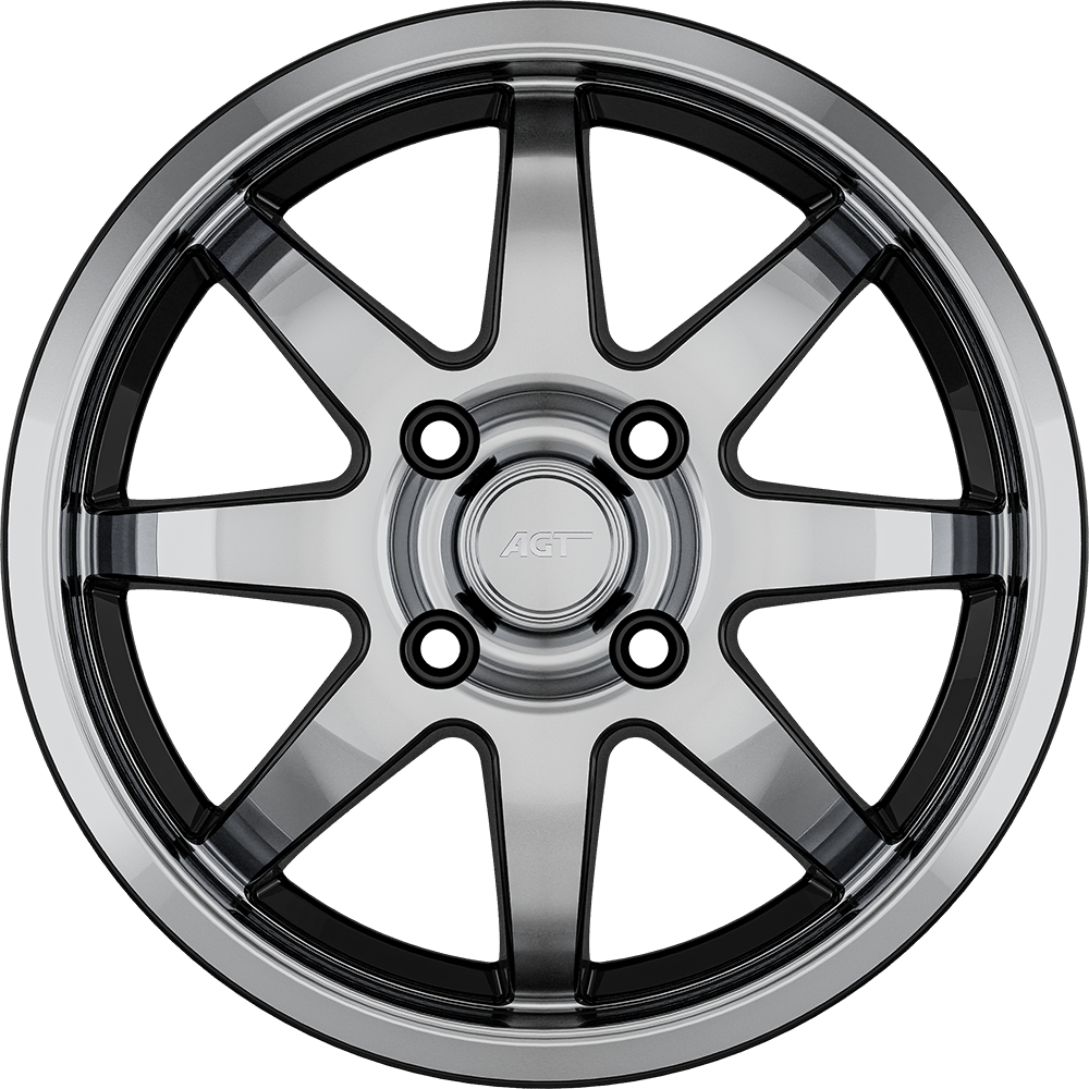 6.5X16" PCD 5X98 AGT Wheels 15025 ET36 58.10 mm Gloss Black Diamond