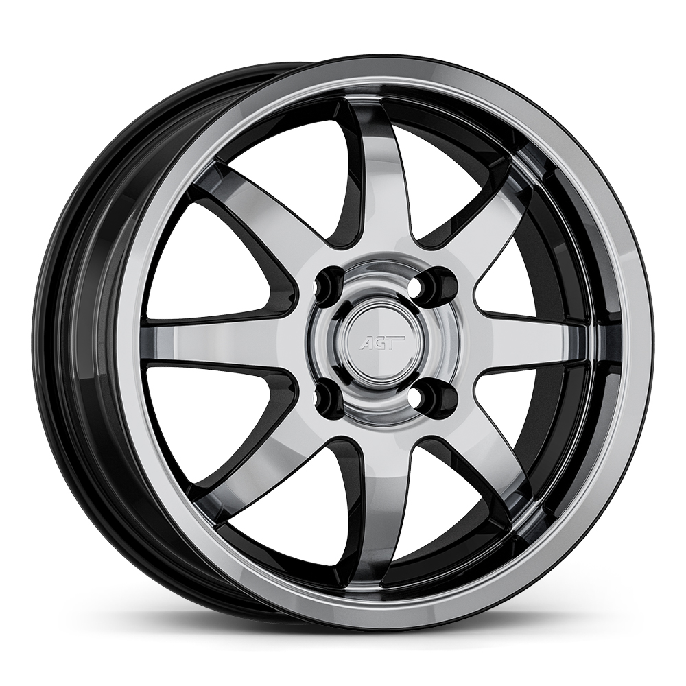 6.5X16" PCD 5X98 AGT Wheels 15025 ET36 58.10 mm Gloss Black Diamond