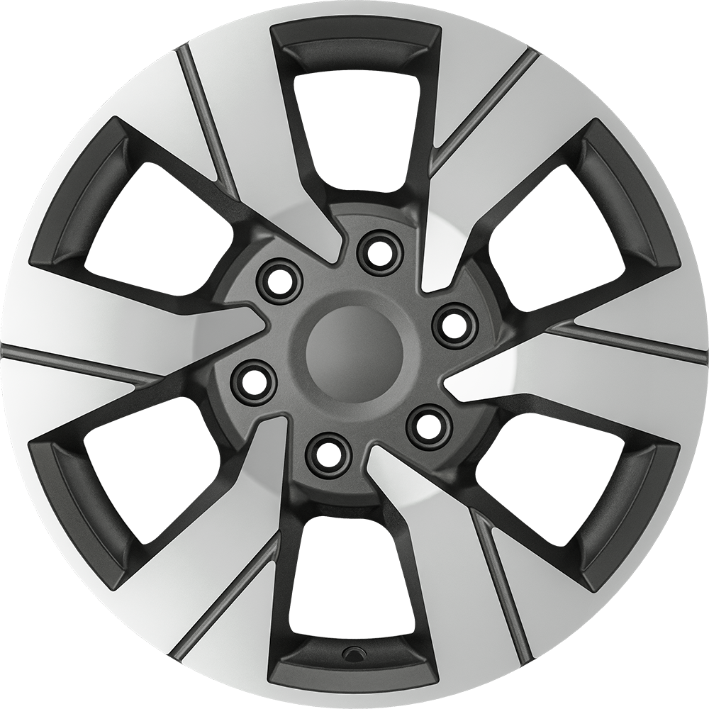 6.5X16" PCD 6X120 AGT Wheels 16282 ET50 74.50 mm Matt Titan Diamond