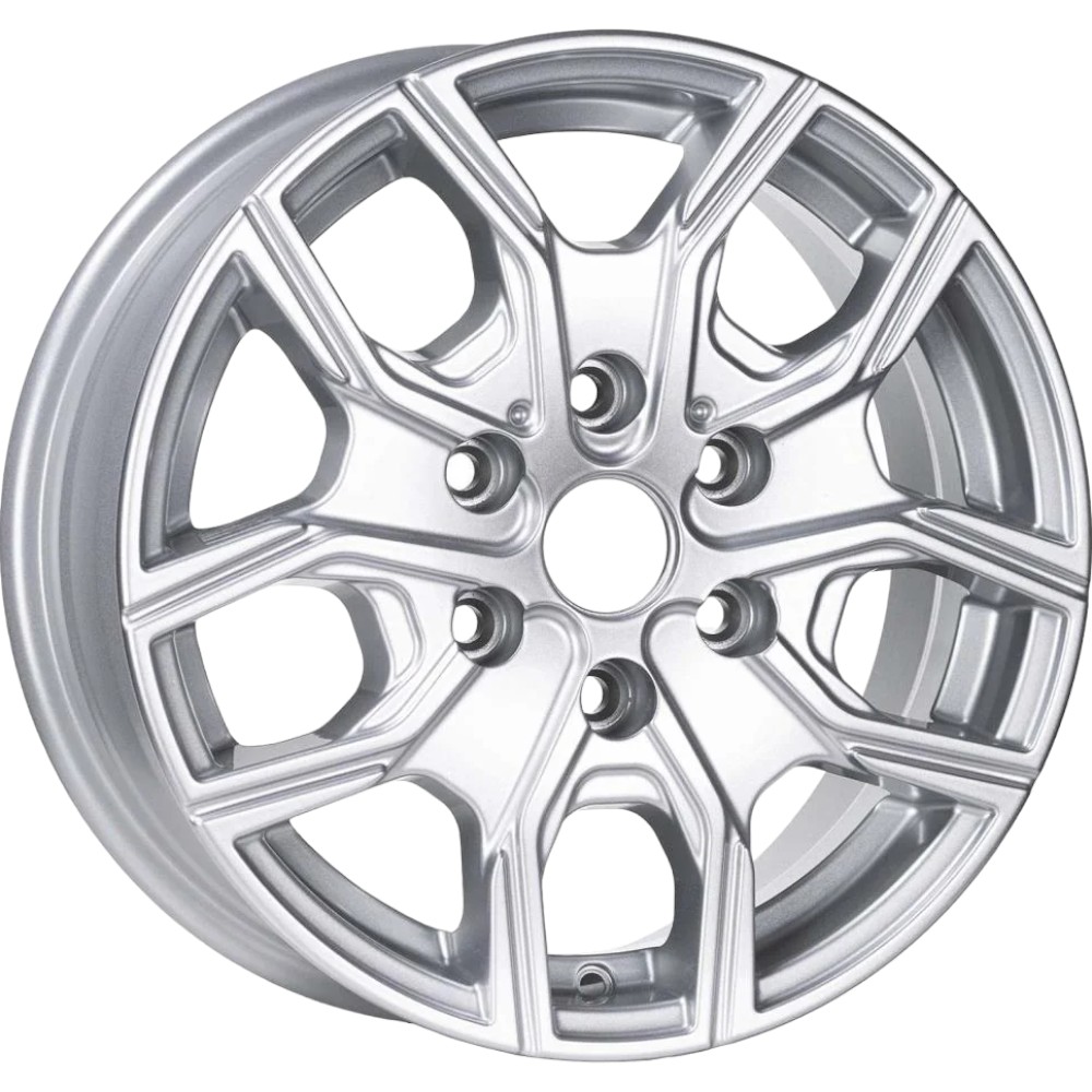 6.5X16" PCD 6X130 EMR Wheels EMR-E314-01 ET50 CRYSTAL SILVER 84.1 mm