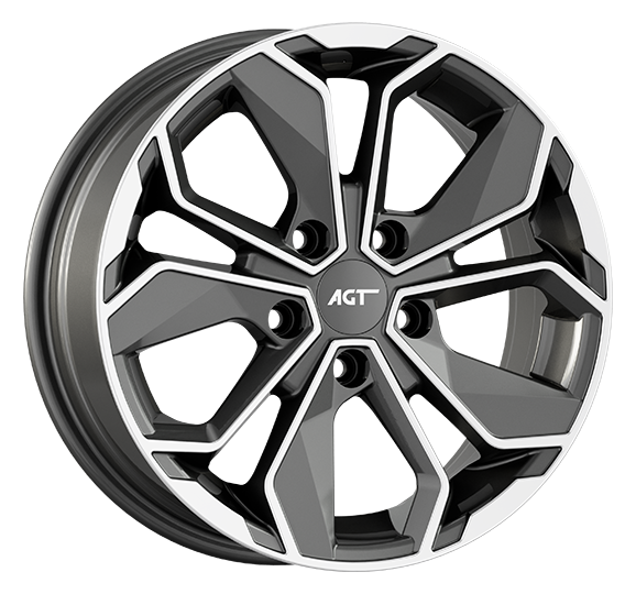 6.5X16" PCD4X100 AGT Wheels 16163 ET38 TD 67.1 mm