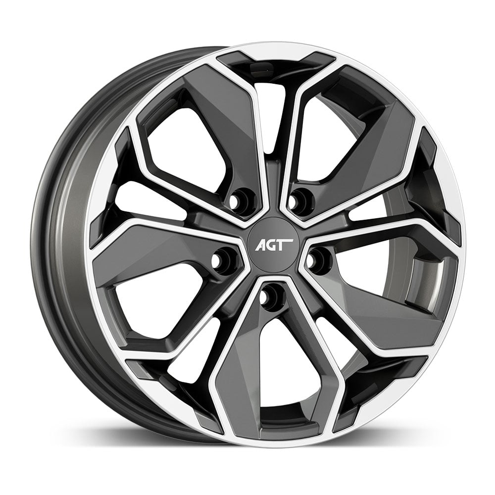 6.5X16" PCD4X100 AGT Wheels 16163 ET38 TD 67.1 mm