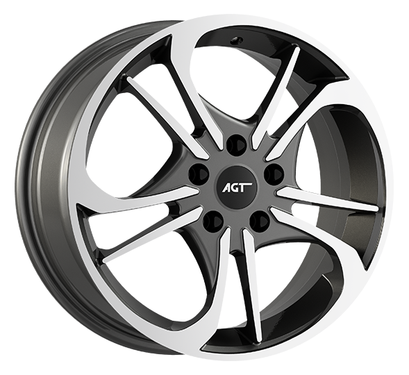 6.5X17" PCD 5X114 AGT Wheels 17253  ET50 67.10 mm TITAN DIAMOND