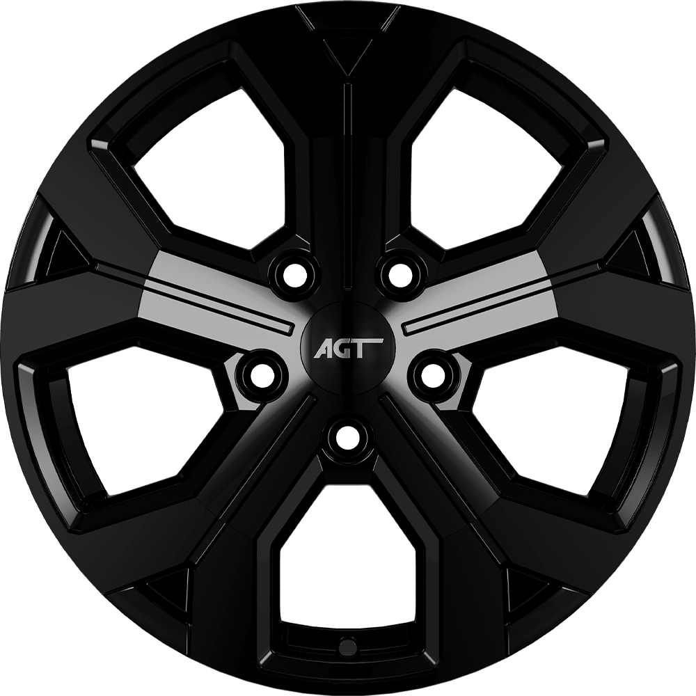 6.5X17" PCD 5X114 AGT Wheels 17260 ET40 66.10 mm Santorini Black