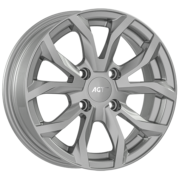 7.0X16" PCD 4X100 AGT Wheels 634  ET35 67.10 mm SILVER DIAMOND