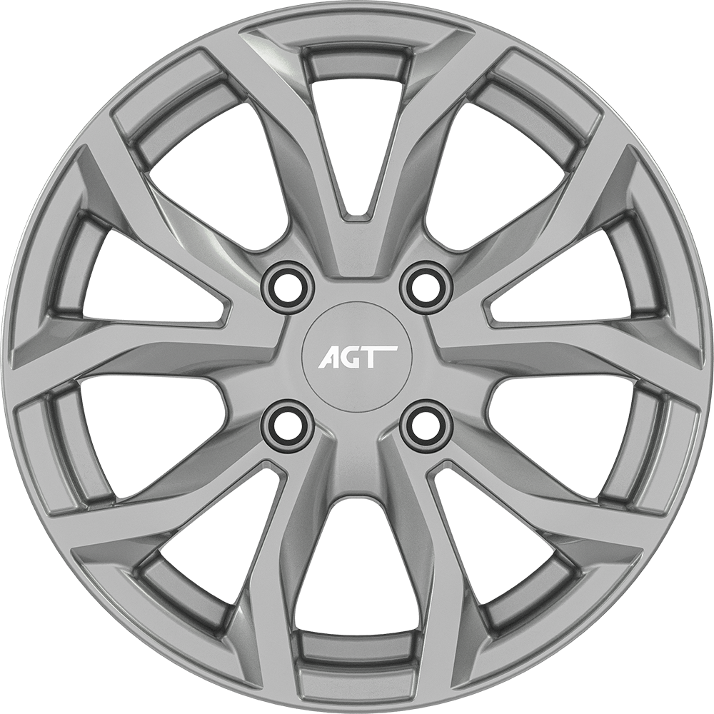 7.0X16" PCD 4X100 AGT Wheels 634  ET35 67.10 mm SILVER DIAMOND