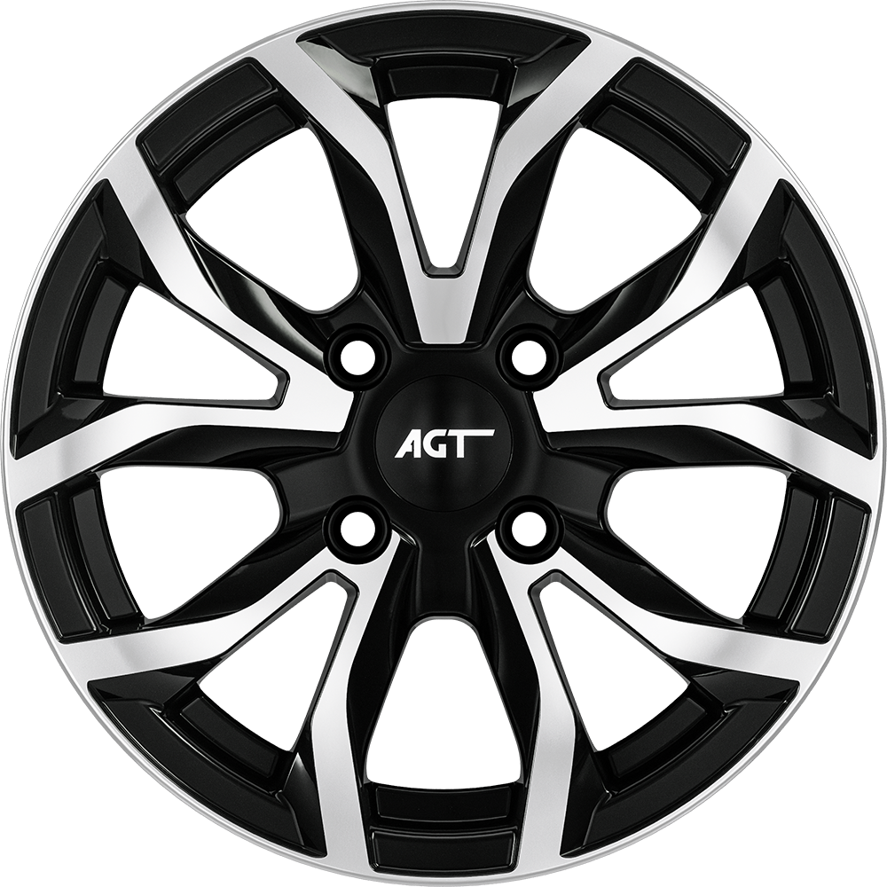 7.0X16" PCD 4X100 FD Wheels 634 ET35  67.1 mm BLACK DIAMOND