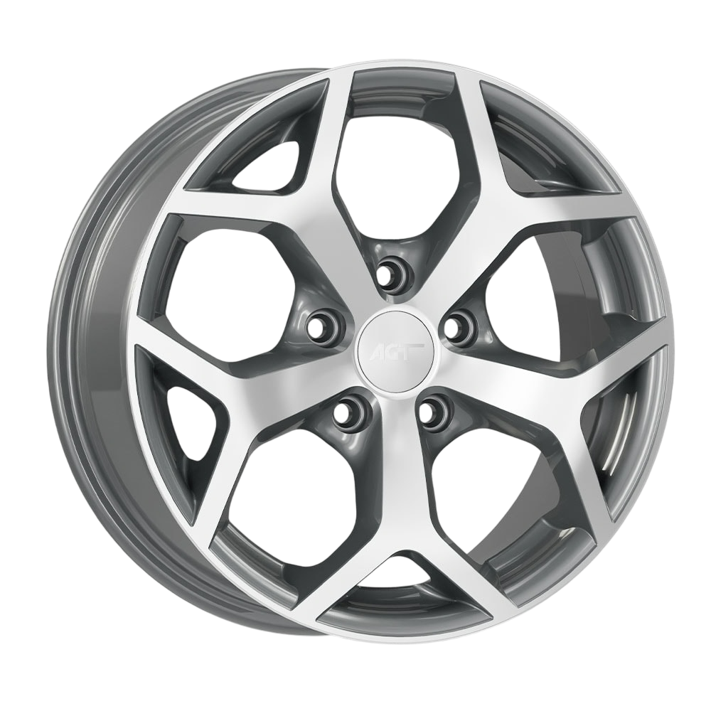 7.0X16" PCD 4X108 AGT Wheels 16019 ET35 63.40 mm Gun Metal Diamond