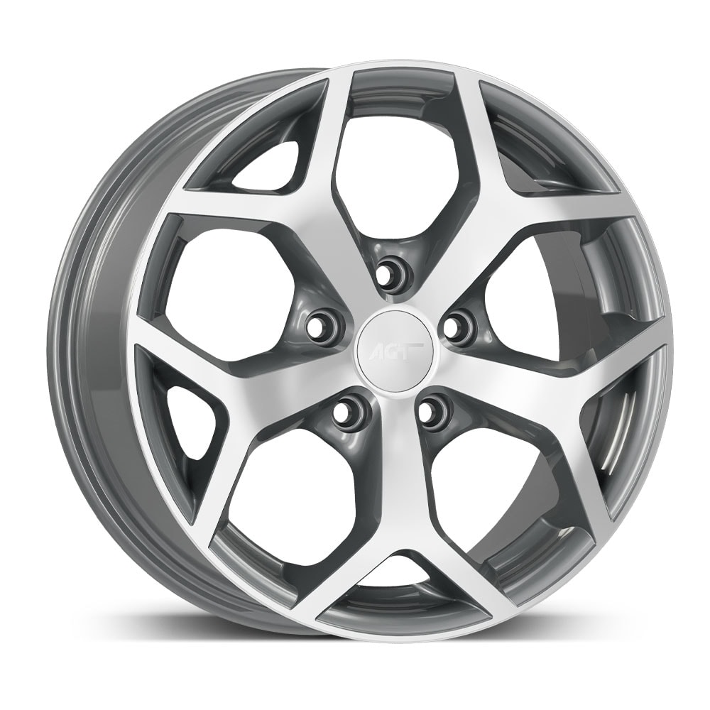 7.0X16" PCD 4X108 AGT Wheels 16019 ET35 63.40 mm Gun Metal Diamond