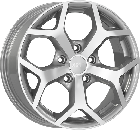 7.0X16" PCD 4X108 AGT Wheels 619  ET38 63.40 mm Gun Metal Diamond