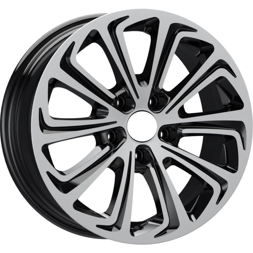 7.0X16" PCD 4X108 EMR Wheels EMR-G690-89 ET35 BLACK DIAMOND 63.4 mm
