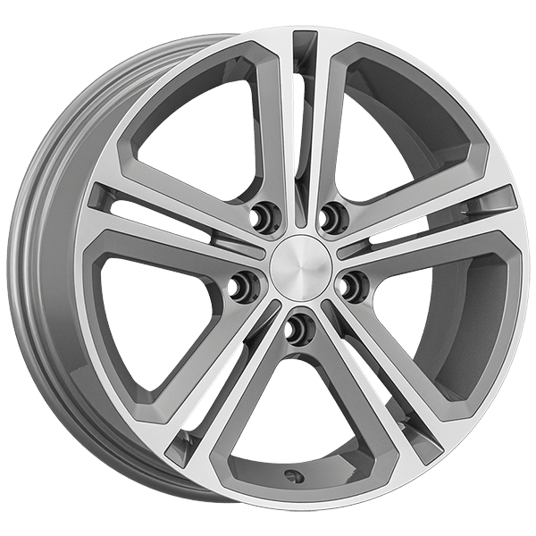 7.0X16" PCD 5X100 AGT Wheels 16291 ET40 73.10 mm Silver Diamond