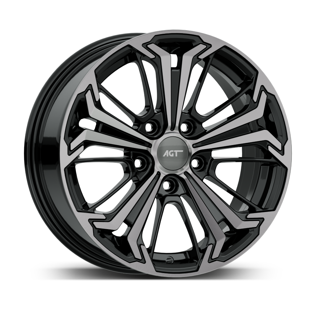 7.0X16" PCD 5X108 AGT Wheels 16267 ET45 67.10 mm Black Diamond