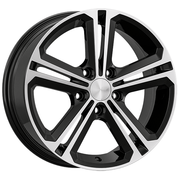 7.0X16" PCD 5X112 AGT Wheels 16291 ET40 57.10 mm Gloss Black Diamond