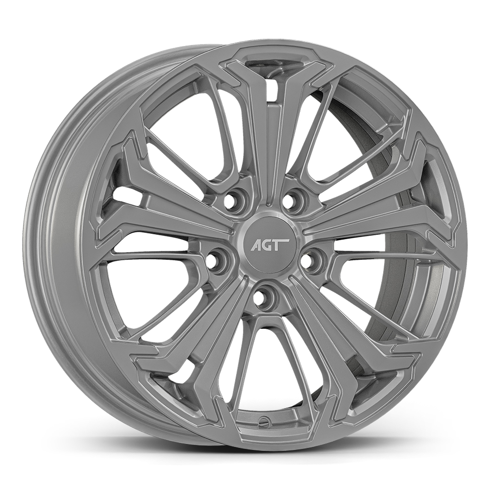 7.0X16" PCD 5x114 AGT Wheels 16267 ET40 67.10 mm Full Silver