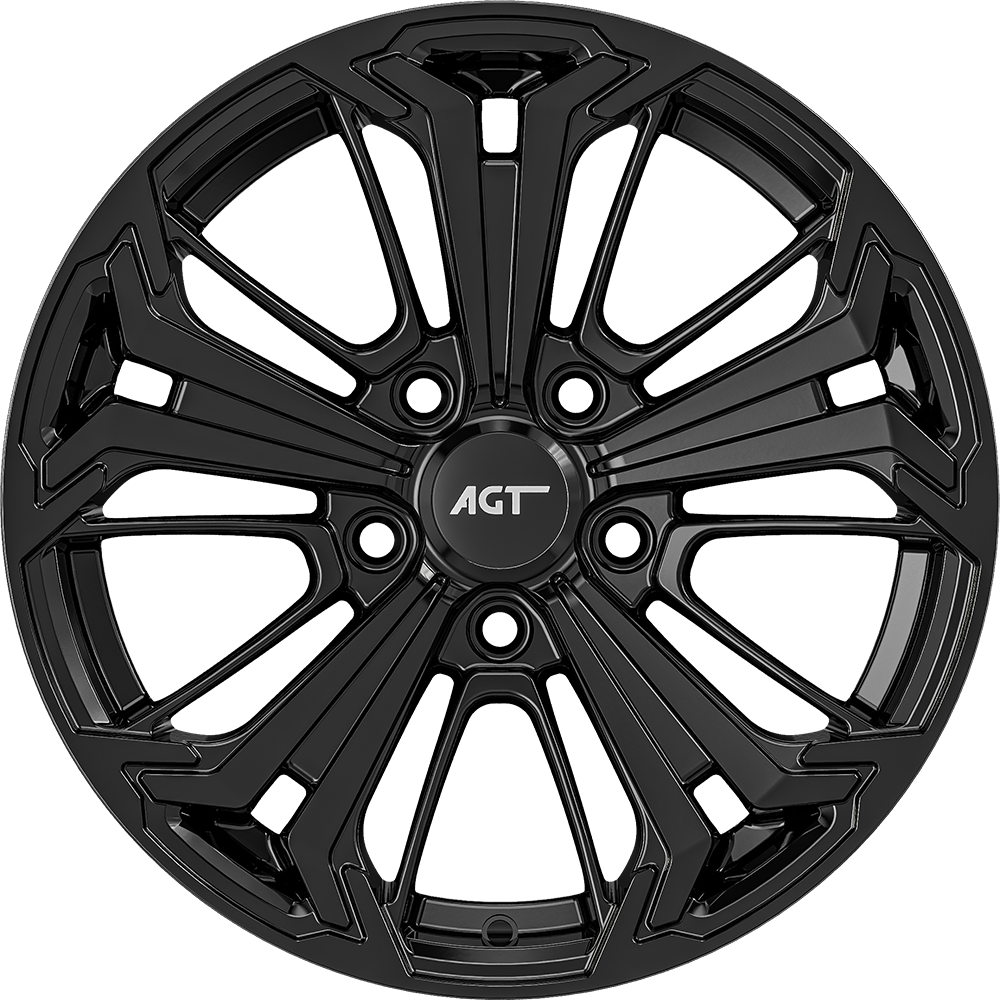 7.0X16" PCD 5x114 AGT Wheels 16267 ET40 67.10 mm Gloss Black