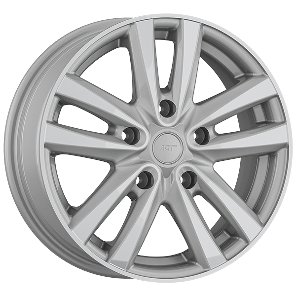 7.0X16" PCD 5X120 AGT Wheels 16039-3 ET35 65.10 mm Silver Diamond