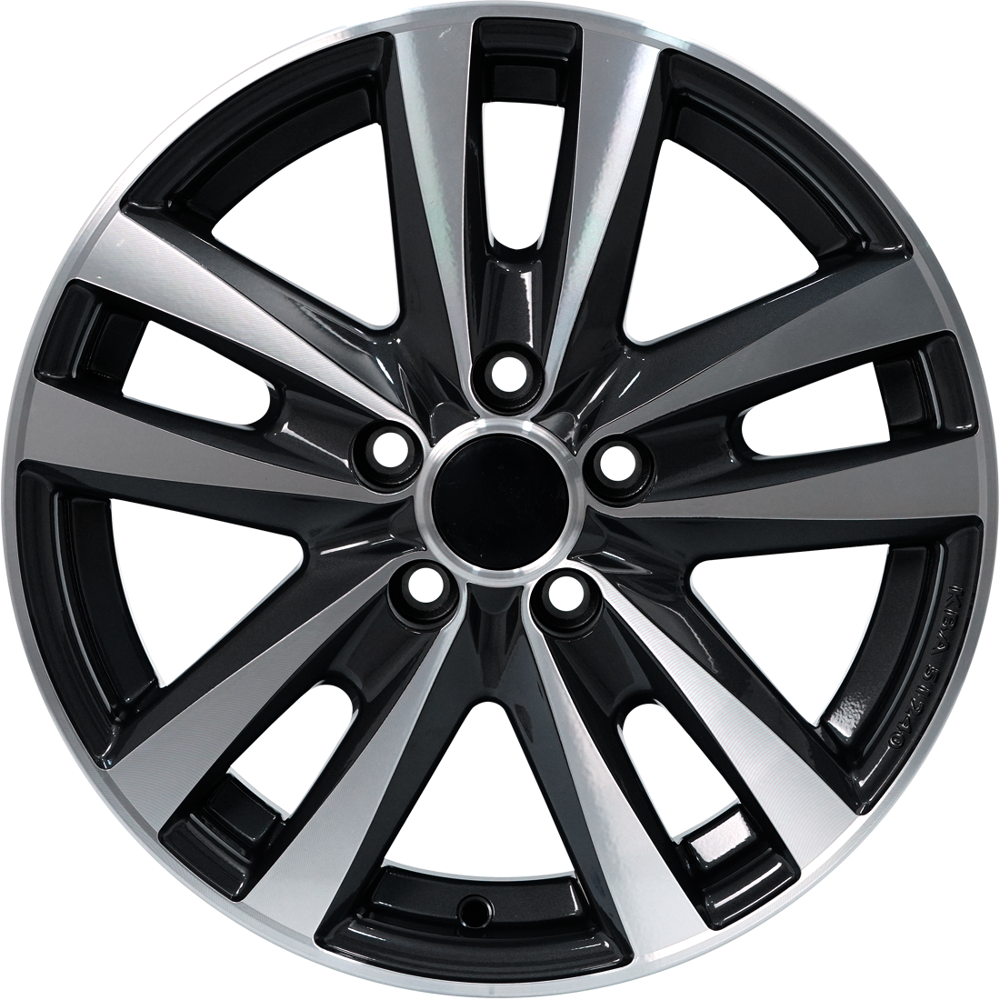 7.0X16" PCD 5X120 AGT Wheels 639-3 ET35 65.10 mm Black Diamond