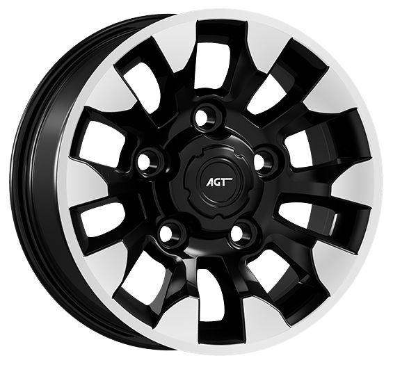 7.0X16" PCD 5X165 AGT Wheels 669 ET13 113.3 mm Black Diamond