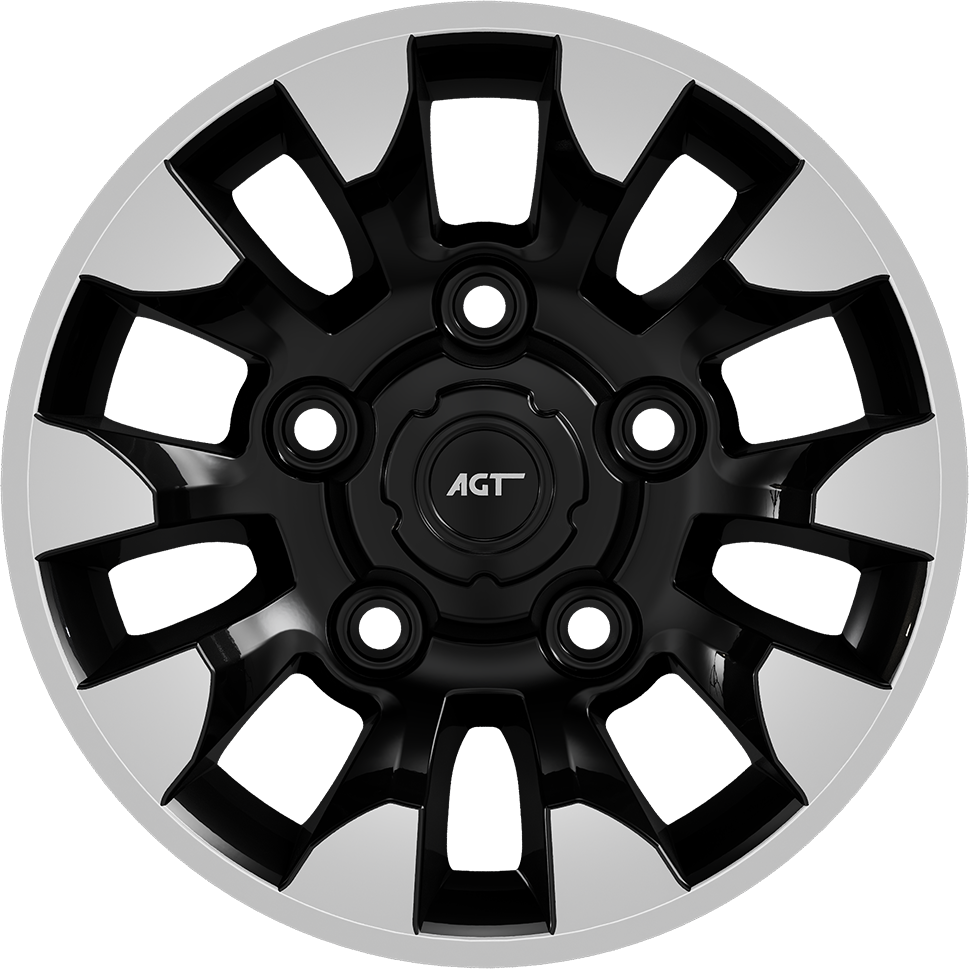 7.0X16" PCD 5X165 AGT Wheels 669 ET13 113.3 mm Black Diamond