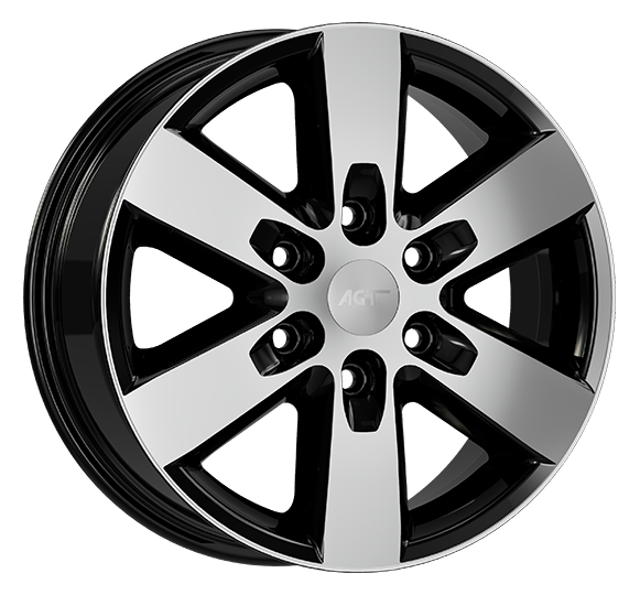 7.0X16" PCD 6X130 AGT Wheels 617  ET45 84.1 mm Black Diamond