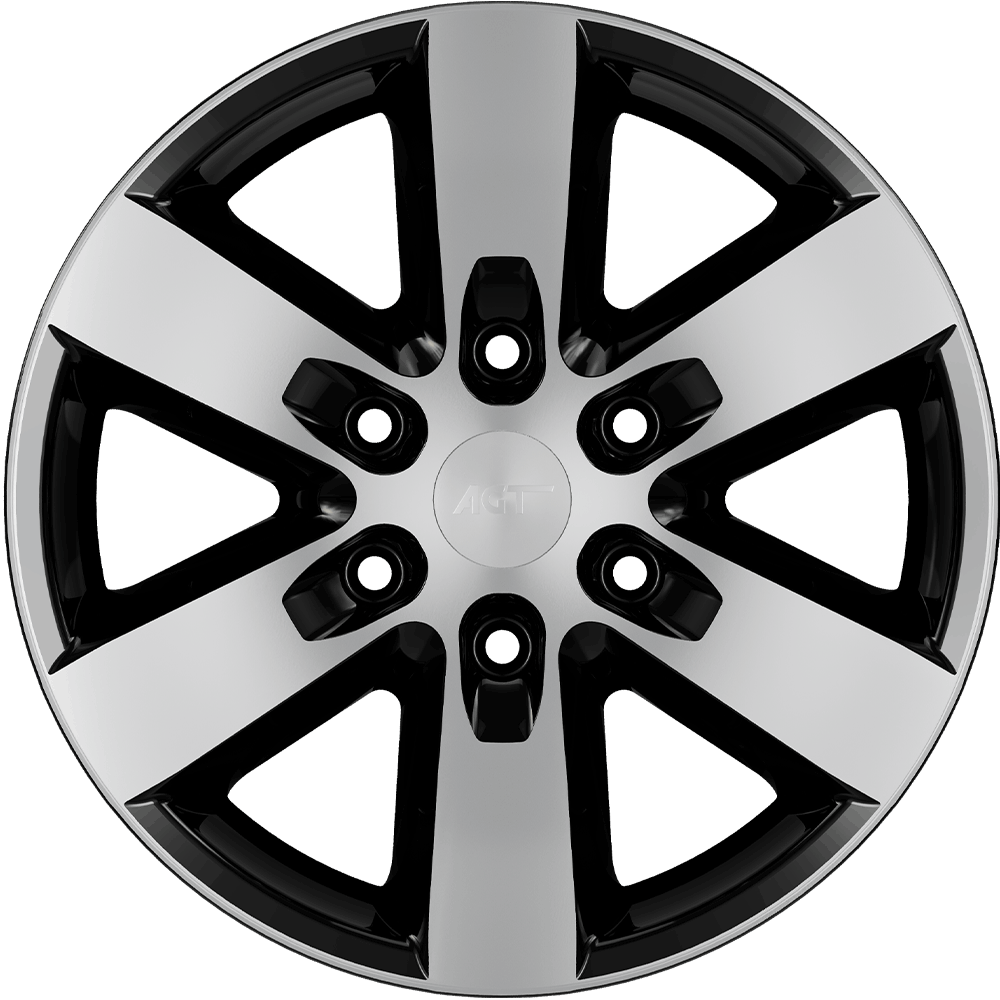 7.0X16" PCD 6X130 AGT Wheels 617  ET45 84.1 mm Black Diamond