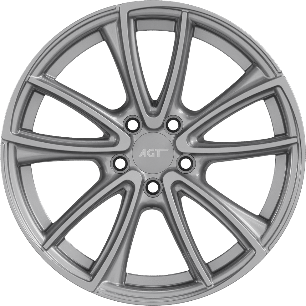 7.0X16" PCD5X105 AGT Wheels 16074 ET25 Full Silver 56.6 mm