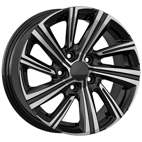 7.0X16" PCD5X114 AGT Wheels 16237 ET35 Black Diamond 60.1 mm
