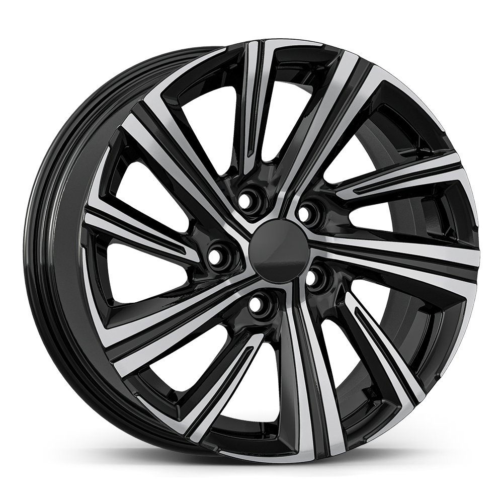 7.0X16" PCD5X114 AGT Wheels 16237 ET35 Black Diamond 60.1 mm