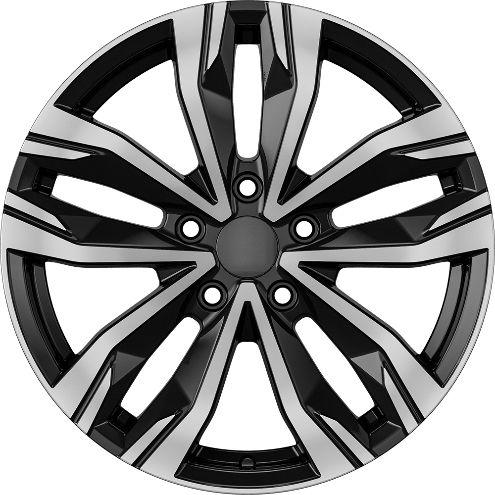 7.0X17" PCD 4X100 AGT Wheels 17276 ET40 67.10 mm Gloss Black Diamond